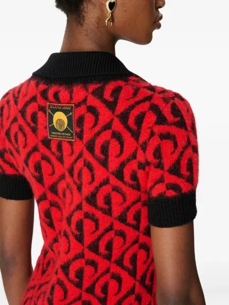 Rochie Marine Serre tricotate de costum roșu