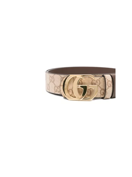 Pasek Gucci skórzany dwustronny beżowy