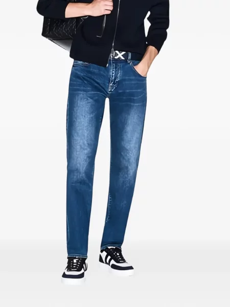 Blugi Armani Exchange cu 5 buzunare albastru