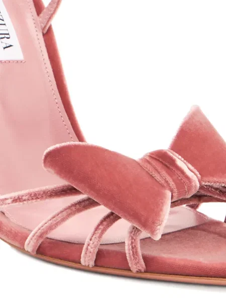 Сандали Aquazzura с панделка розово