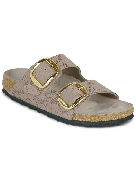 Birkenstock Șlapi Arizona Big Buckle cu adaos de piele | narrow fit bej