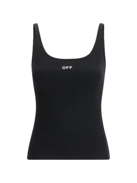 Podkoszulka Off-white prążkowana biała