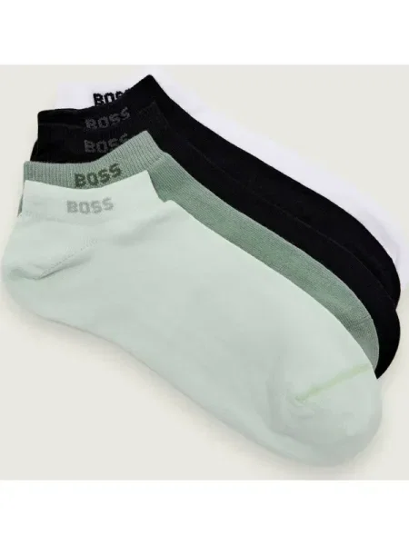 BOSS Șosete fildeş / verde deschis / negru alb