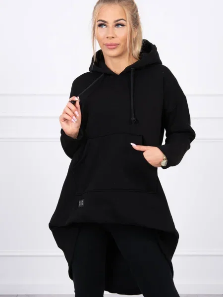 Hanorac cu glugă Kesi cu glugă negru