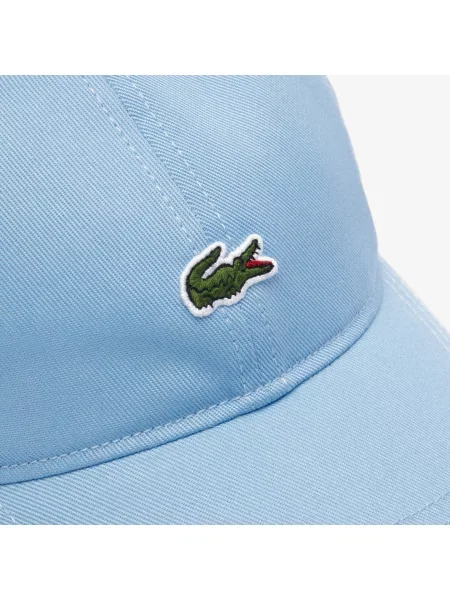 Lacoste Czapka Unisex Z Organicznej Bawełny Twill niebieska