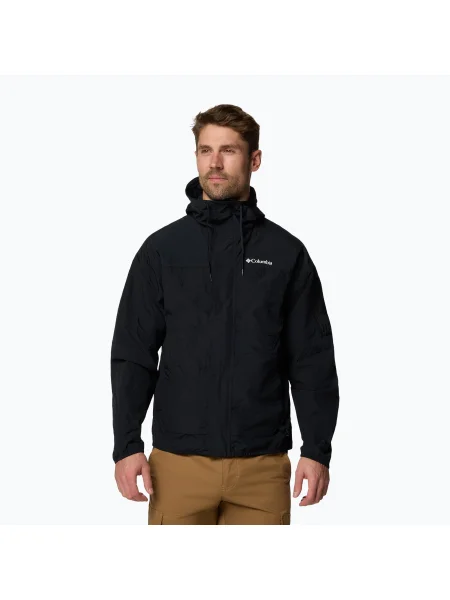 Geacă softshell pentru bărbați Columbia Challenger II Windbreaker black negru