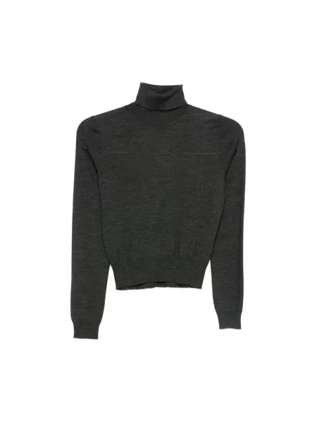 Sweter z golfem Goes Botanical szary