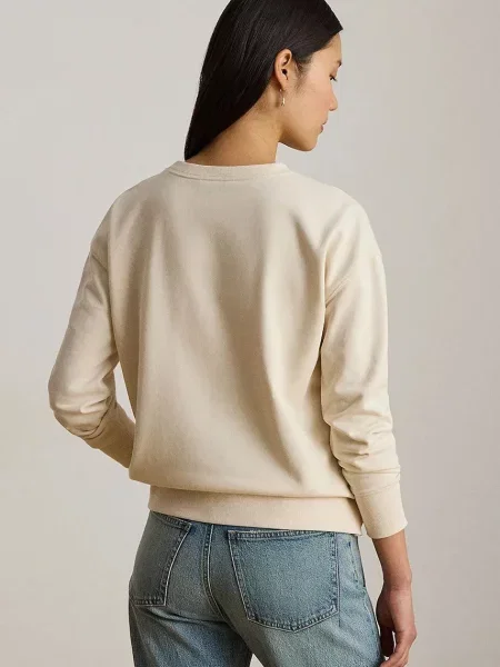 Lauren Ralph Lauren mikina dámska s bavlnou béžová