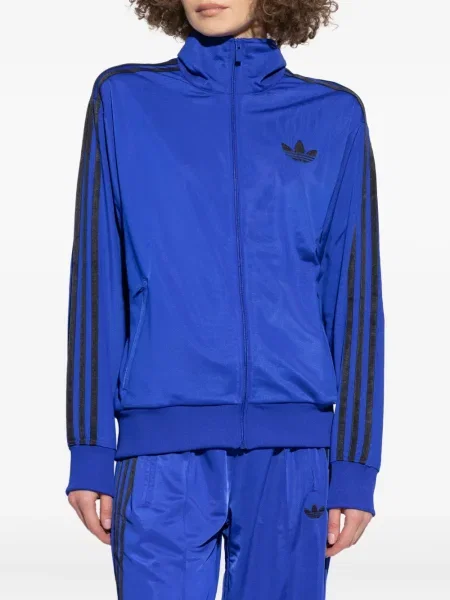 Cămașă Adidas cu dungi cu broderie clasică gri