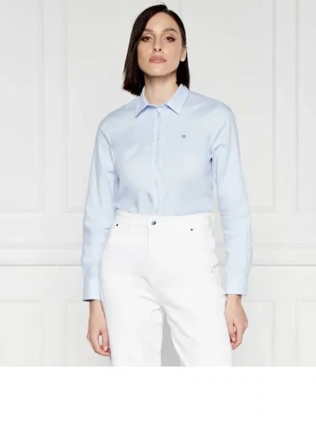 Gant Cămașă OXFORD | stretch albastru