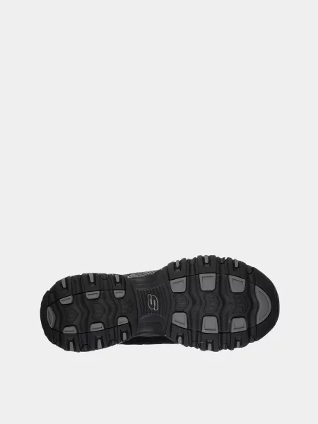 Кожаные повседневные кроссовки Skechers черные