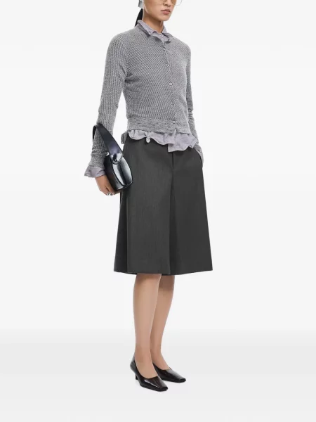 Cardigan Jnby cu imprimeu geometric gri