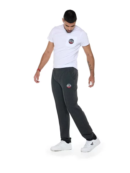 Bluza z z kieszeń na co dzień na siłownię szara