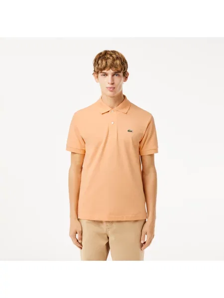Lacoste Koszulka Polo Oryginał Petit Piqué pomarańczowa