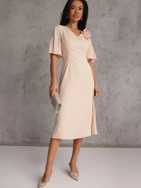Rochie Themira bej