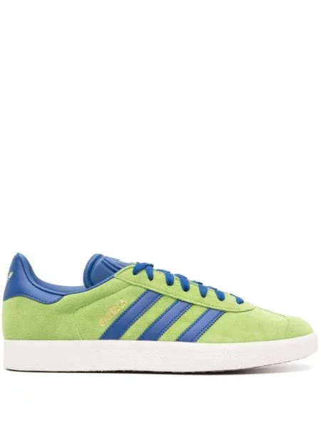Sneakerși Adidas Gazelle din piele de căprioară verde