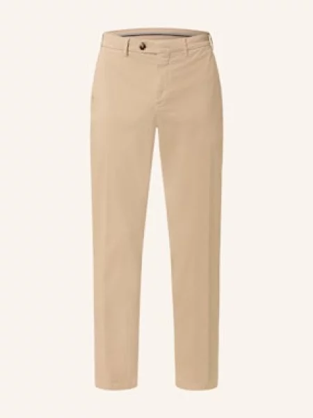 Canali Chino Kalhoty Regular Fit béžová