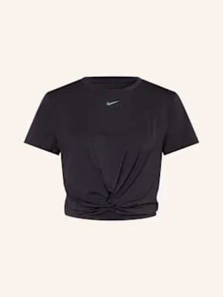 Nike Krótka Koszulka One Classic Twist schwarz czarna