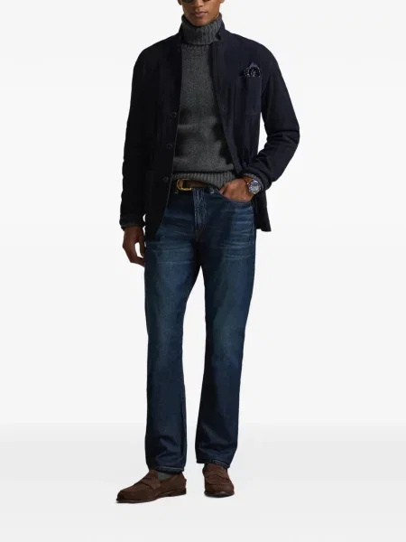 Ριγέ polo Polo Ralph Lauren με κουκούλα με αυτόγραφο λευκό
