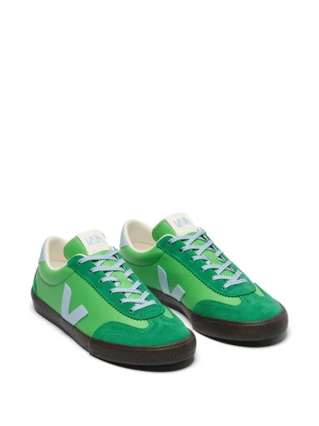 Sneakerși Veja Volley din piele verde