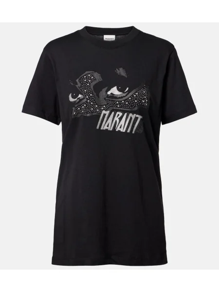 Tricou Marant Etoile cu imagine din jerseu negru