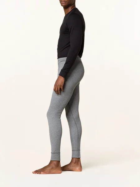 Termo kalhoty ODLO Active Warm Bl Bottom Long steel grey melange šedé