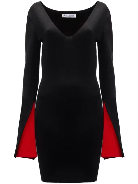 Rochie Jw Anderson cu decolteu în V de costum negru