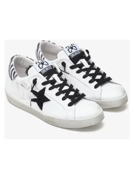 Sneakersy 2star skórzane białe