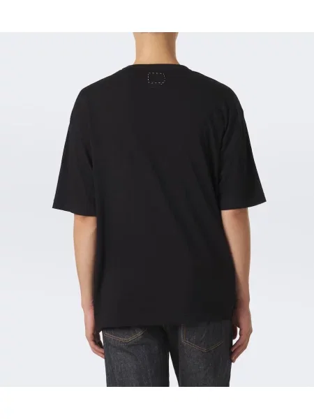 Tricou Visvim cu imagine din jerseu negru
