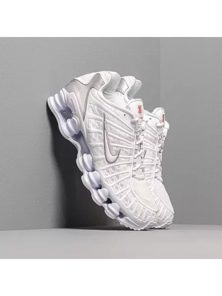 Sneakers Nike Shox TL White/ White-Metallic Silver-Max Orange EUR fehér