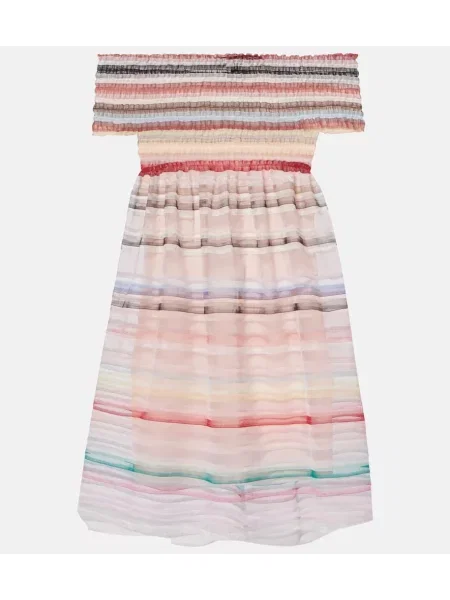 Sukienka Susan Fang w paski różowa