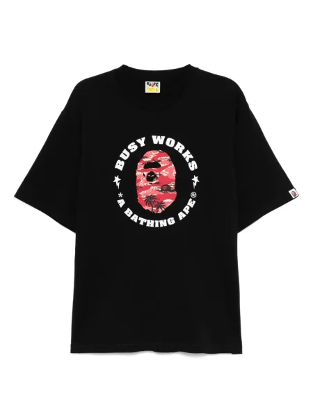 Tricou A Bathing Ape® cu imagine negru