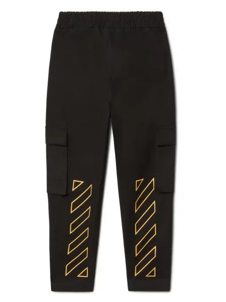 Spodnie cargo dziecięce Off-white białe