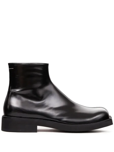 Cizme scurte Mm6 Maison Margiela din piele negru