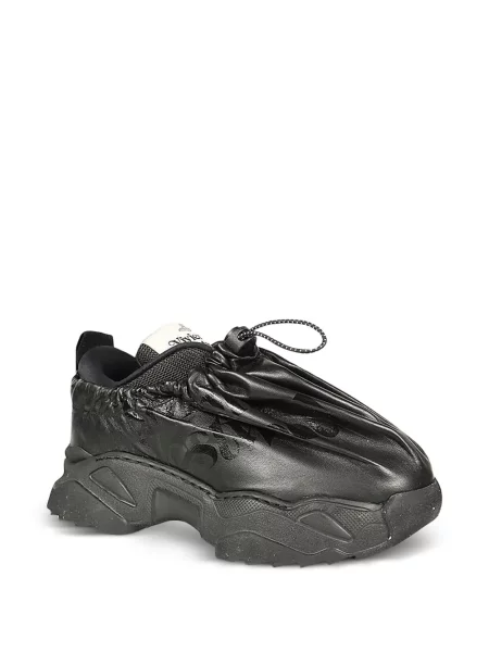 Bőr húzózsinór sneaker Vivienne Westwood fekete