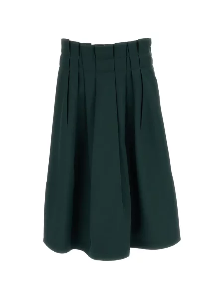 Fustă midi Marni în linie A verde