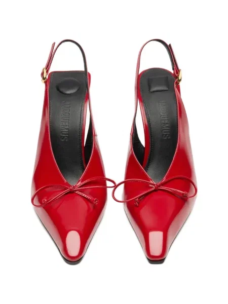 Pantofi cu toc Jacquemus slingback roșu