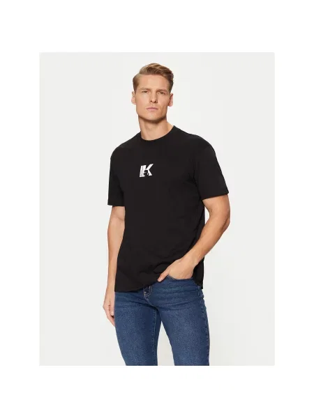 Karl Lagerfeld Jeans T-Shirt Regular Fit μαύρο