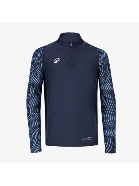 Bluza piłkarska krótki dla dzieci Kipsta Viralto Wavy Club niebieska