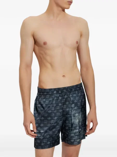 Pantaloni scurți Dsquared2 cu imagine albastru