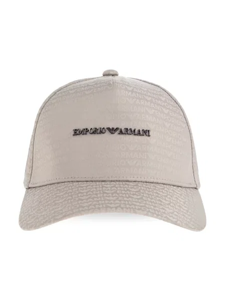 Emporio Armani czapka z daszkiem szara