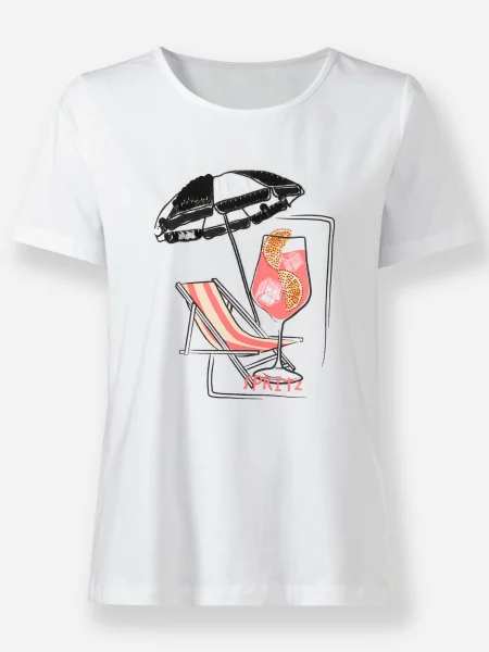 Heine Tricou roșu / negru alb