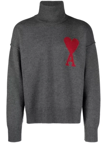 Pulover Ami Paris gri