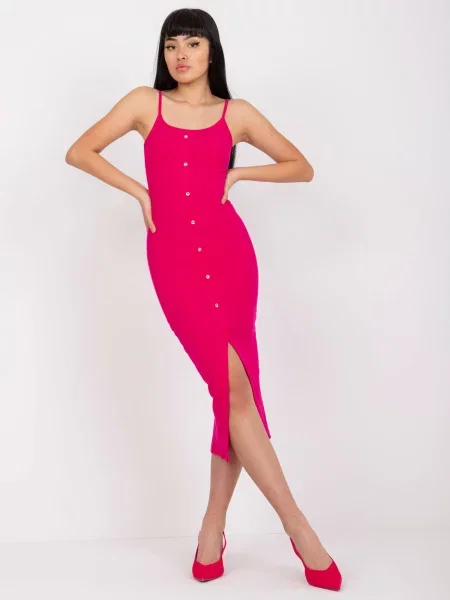 Oblekové šaty Fashionhunters fuchsia