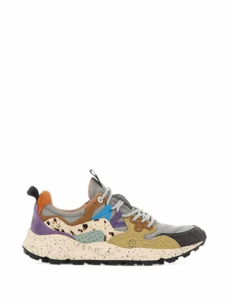Sneakerși Flower Mountain cu model floral gri