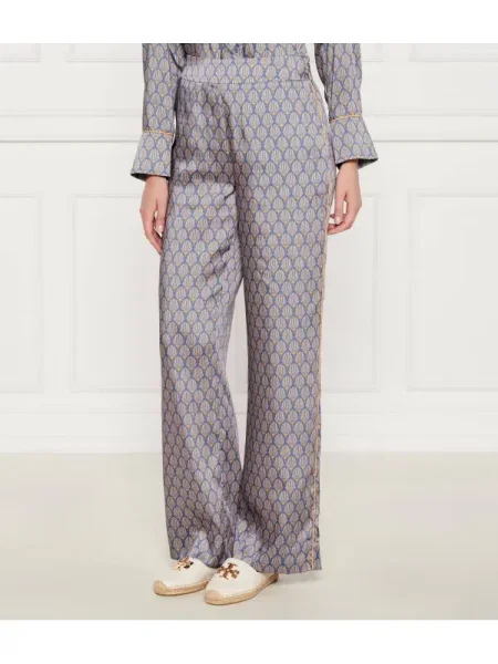 Joop! De satin pantaloni Panja albastru