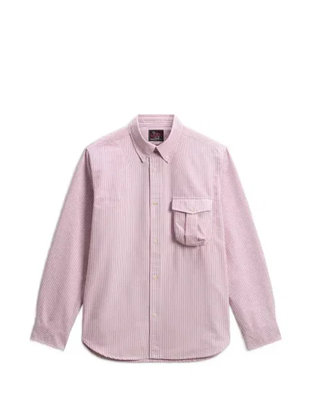 Lung cămașă Woolrich cu dungi roșu