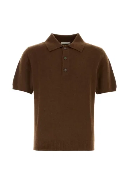 Scurt tricou polo Entire Studios maro