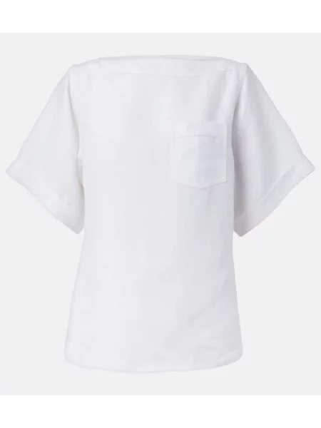 Tricou Loro Piana de in alb