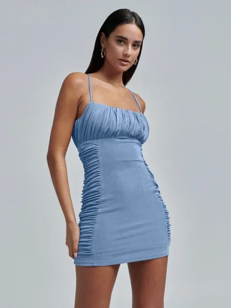 BWLDR Rochie Stassy deschis albastru